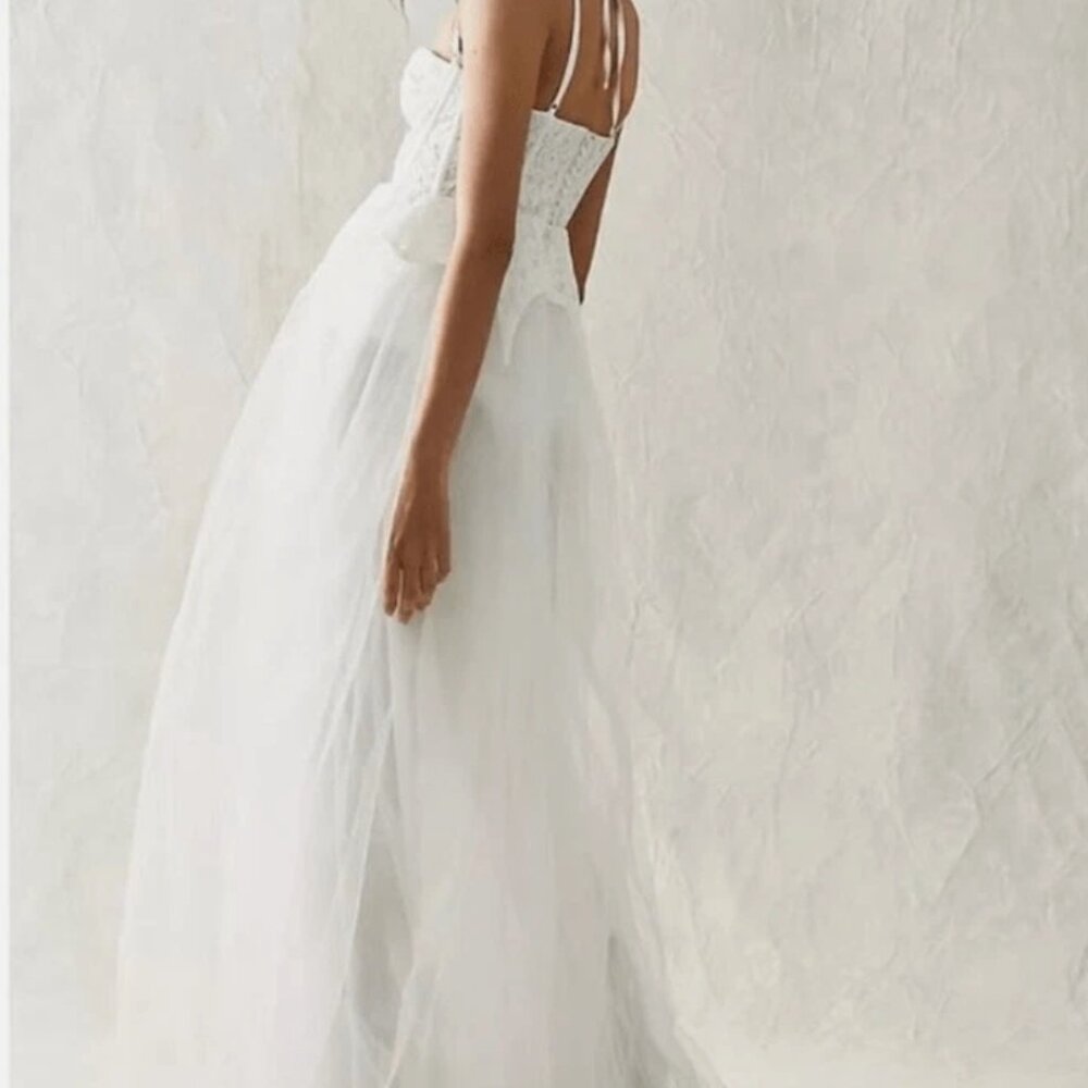 BNWT For Love & Lemons Lily Lace Bridal Gown Size S (runs small) Never worn! - Picture 2 of 6
